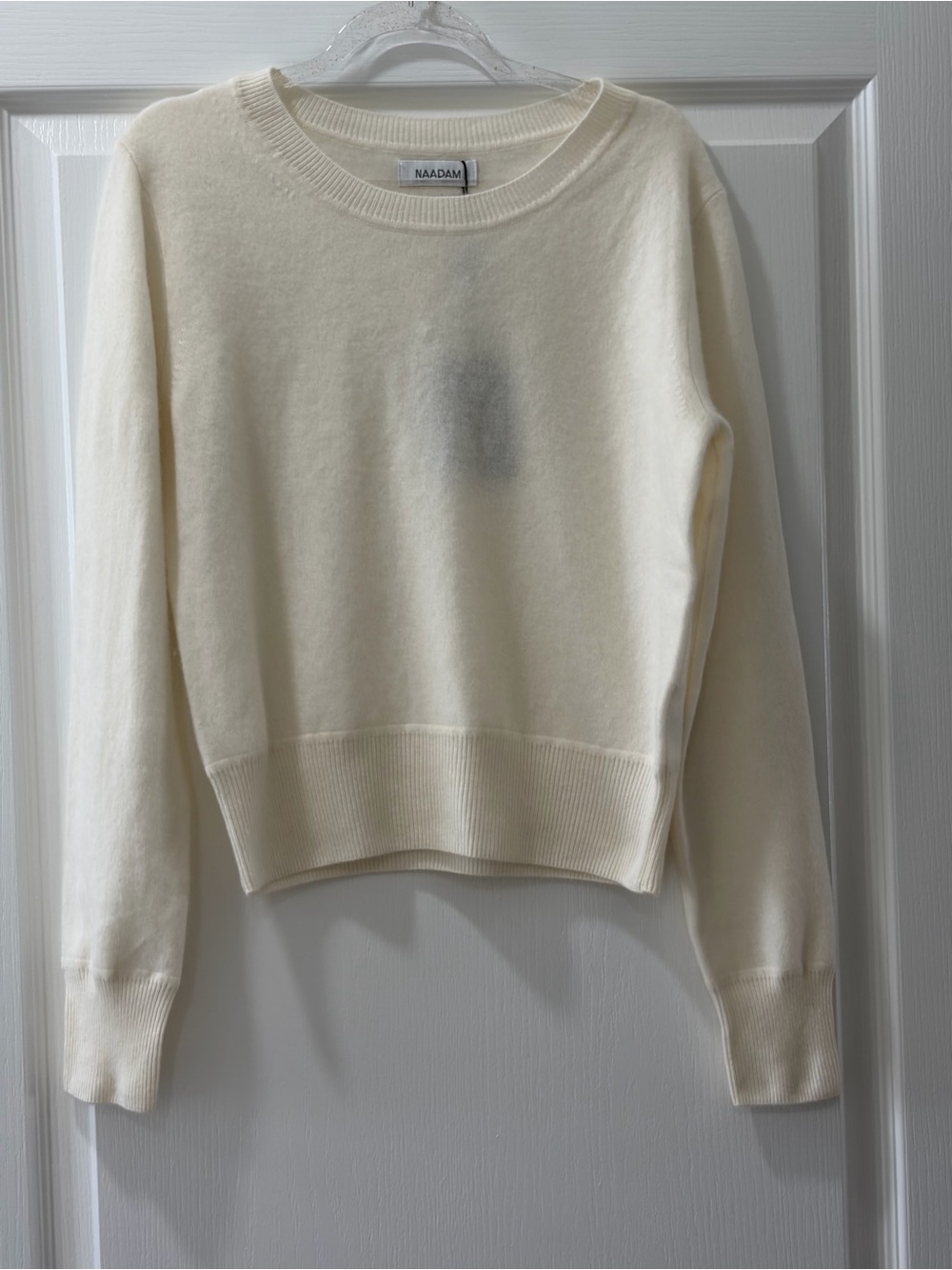NAADAM Cream Crewneck 100% Cashmere Sweater
